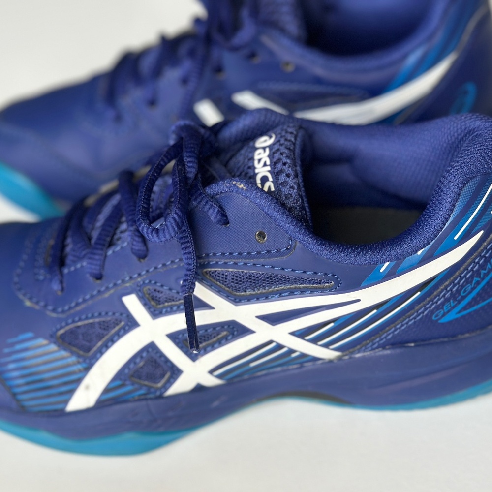 ASICS Gel-Game 8 Youth 4.5 / Women's 6 Deep Ocean White Tennis Shoe 1044A025